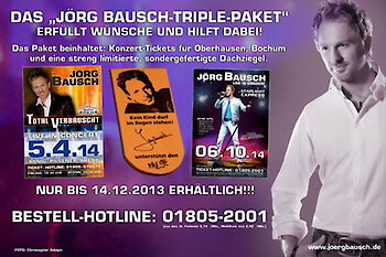 Das „Jörg Bausch-Triple-Paket“ erfüllt Wünsche und hilft dabei